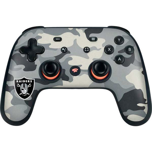 NFL Las Vegas Raiders Camo Google Stadia Controller Skin