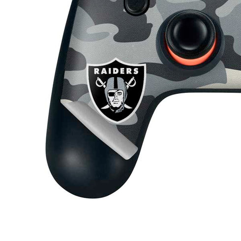 NFL Las Vegas Raiders Camo Google Stadia Controller Skin