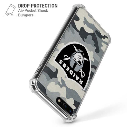 NFL Las Vegas Raiders Camo iPhone 7/8 Plus Clear Case