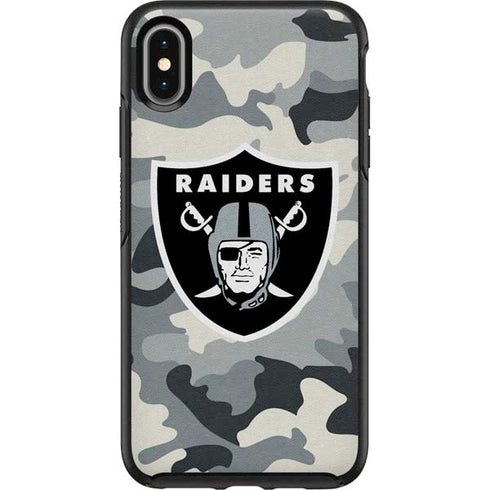 NFL Las Vegas Raiders Camo Otterbox Symmetry iPhone Skin