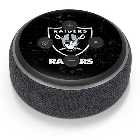 NFL Las Vegas Raiders Distressed Amazon Echo Dot Skin