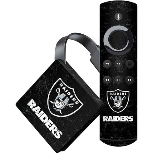 NFL Las Vegas Raiders Distressed Amazon Fire TV Skin
