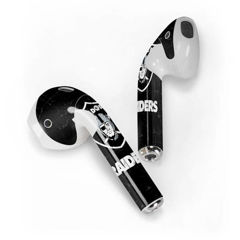 NFL Las Vegas Raiders Distressed Apple AirPods Skin