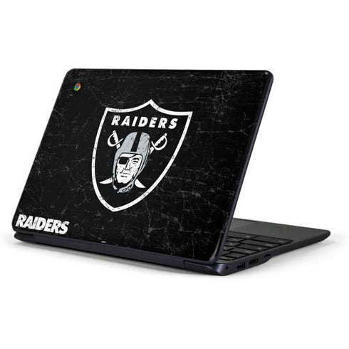 NFL Las Vegas Raiders Distressed Samsung Chromebook Skin