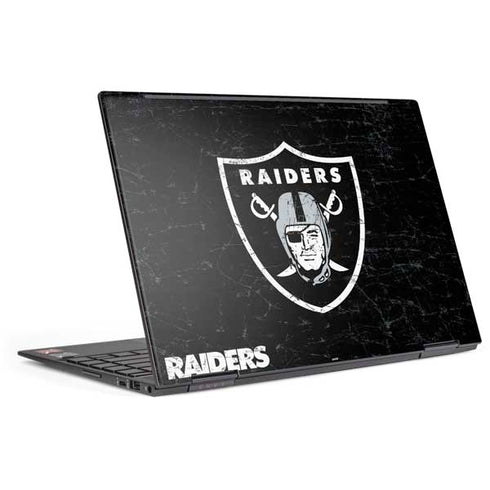 NFL Las Vegas Raiders Distressed HP Envy Skin