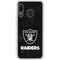 NFL Las Vegas Raiders Distressed Galaxy A20 Clear Case