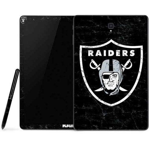 NFL Las Vegas Raiders Distressed Samsung Galaxy Tab Skin