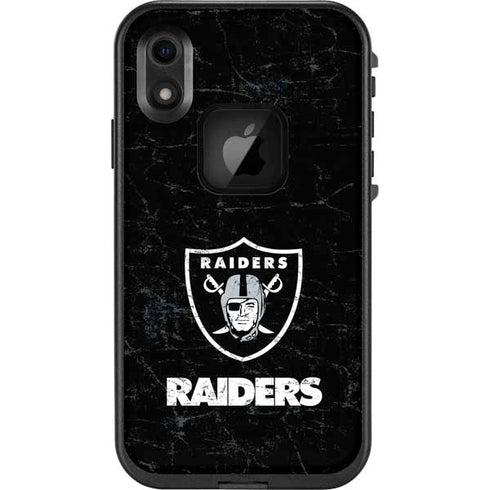 NFL Las Vegas Raiders Distressed LifeProof Fre iPhone Skin