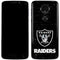 NFL Las Vegas Raiders Distressed Moto E5 Plus Skin
