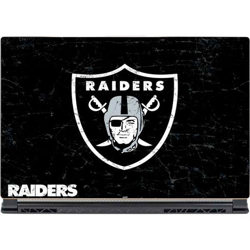 NFL Las Vegas Raiders Distressed MSI GS65 Stealth Laptop Skin