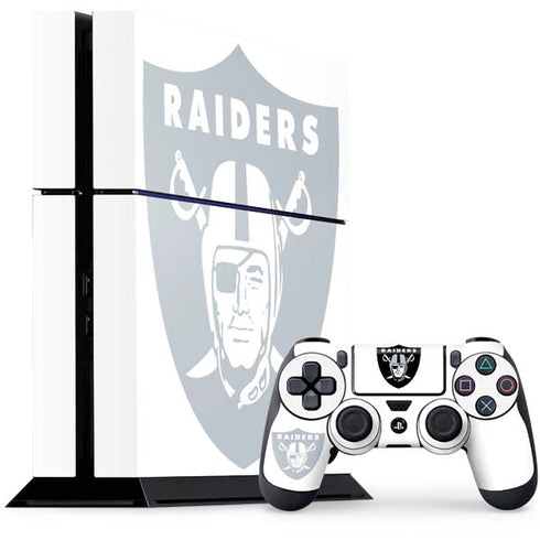 NFL Las Vegas Raiders Double Vision PS4 Console and Controller Bundle Skin