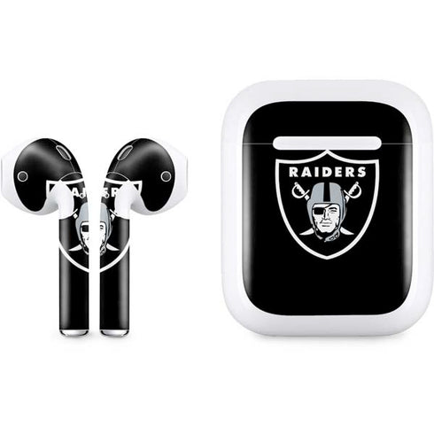 NFL Las Vegas Raiders Large Logo Apple AirPods Skin