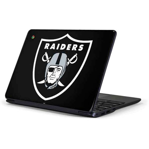 NFL Las Vegas Raiders Large Logo Samsung Chromebook Skin