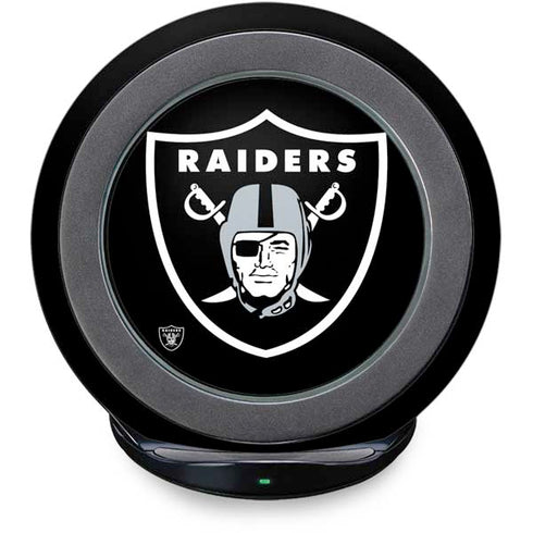 NFL Las Vegas Raiders Large Logo Fast Charge Wireless Charging Stand Skin