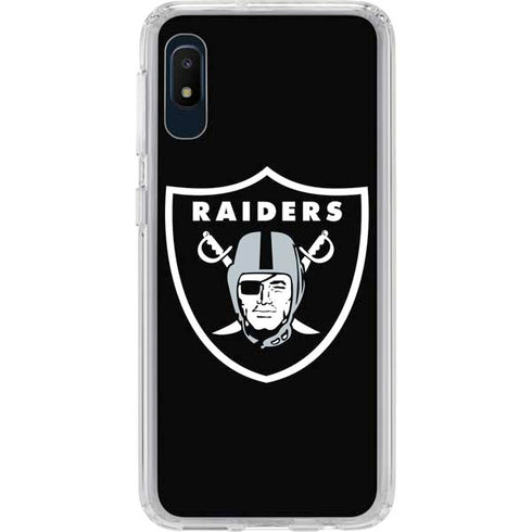 NFL Las Vegas Raiders Large Logo Galaxy A10e Clear Case