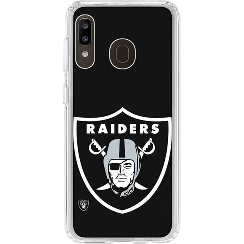 NFL Las Vegas Raiders Large Logo Galaxy A20 Clear Case