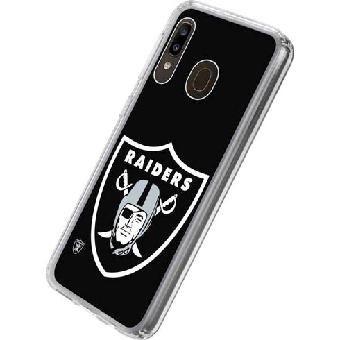 NFL Las Vegas Raiders Large Logo Galaxy A20 Clear Case