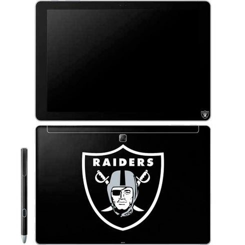 NFL Las Vegas Raiders Large Logo Galaxy Book 12in Skin