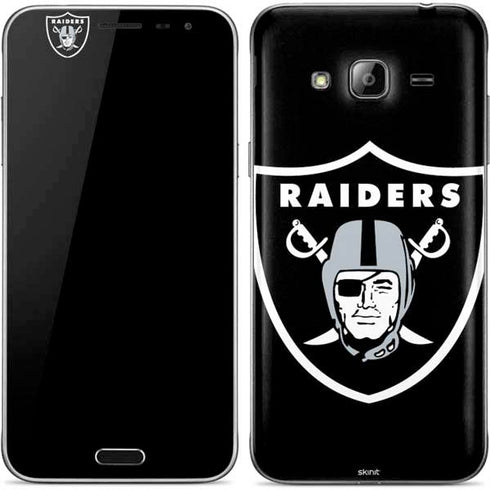 NFL Las Vegas Raiders Large Logo Galaxy J3 Skin