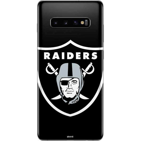 NFL Las Vegas Raiders Large Logo Galaxy S10 Plus Skin