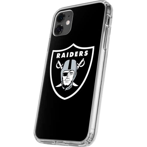 NFL Las Vegas Raiders Large Logo iPhone 11 Clear Case