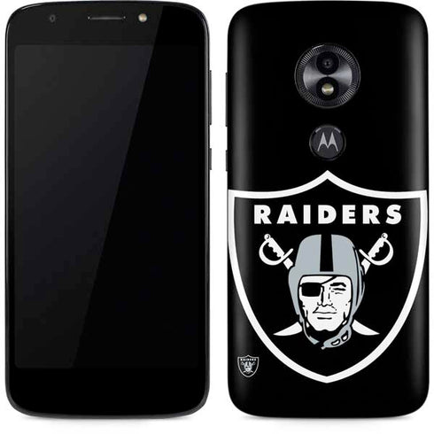 NFL Las Vegas Raiders Large Logo Moto E5 Play Skin