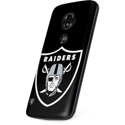 NFL Las Vegas Raiders Large Logo Moto E5 Play Skin