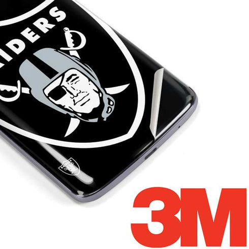 NFL Las Vegas Raiders Large Logo Moto E5 Plus Skin
