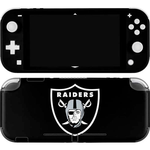 NFL Las Vegas Raiders Large Logo Nintendo Switch Lite Skin