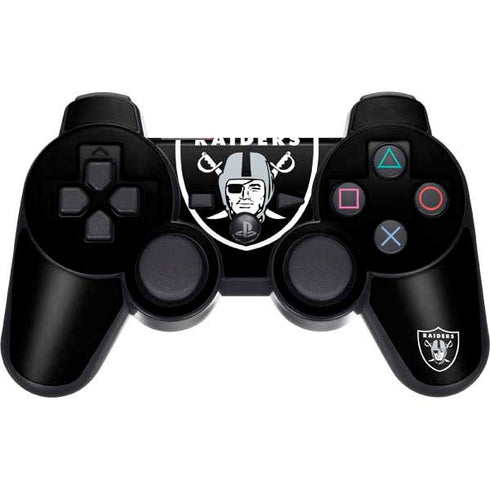 NFL Las Vegas Raiders Large Logo PS3 Dual Shock wireless controller Skin