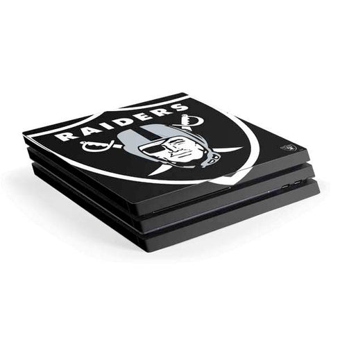 NFL Las Vegas Raiders Large Logo PS4 Pro Console Skin