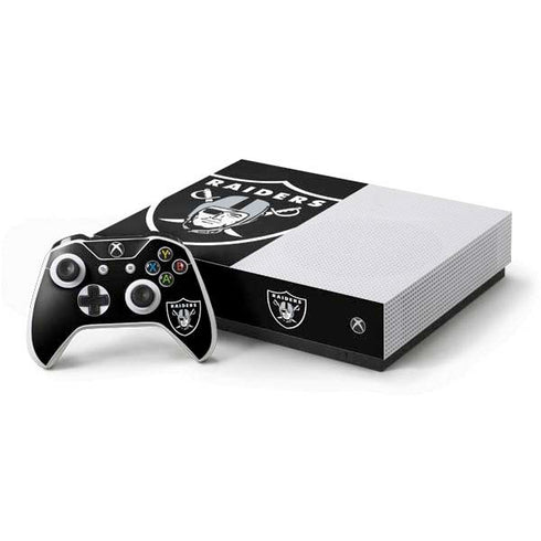 NFL Las Vegas Raiders Large Logo Xbox One S All-Digital Edition Bundle Skin