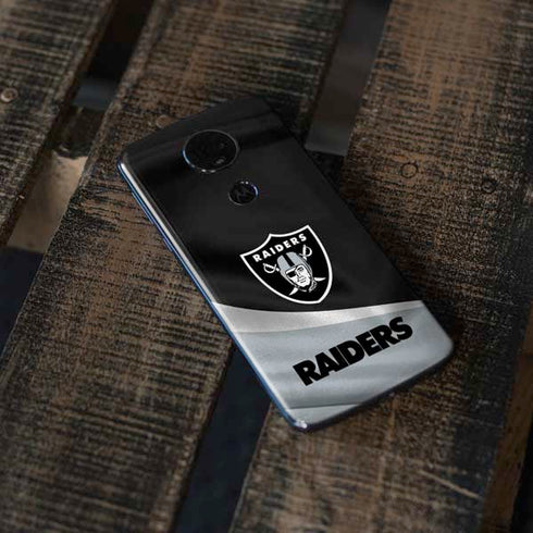 NFL Las Vegas Raiders Moto E5 Plus Skin