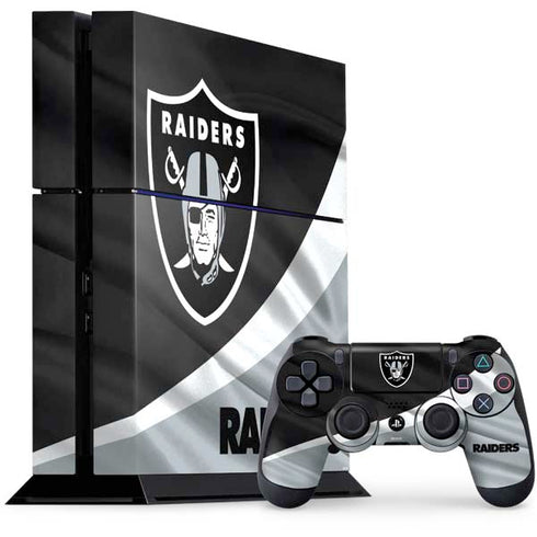 NFL Las Vegas Raiders PS4 Console and Controller Bundle Skin
