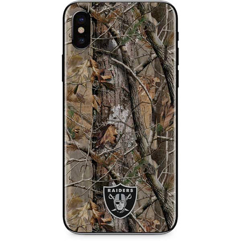 NFL Las Vegas Raiders Realtree AP Camo iPhone XS Skin