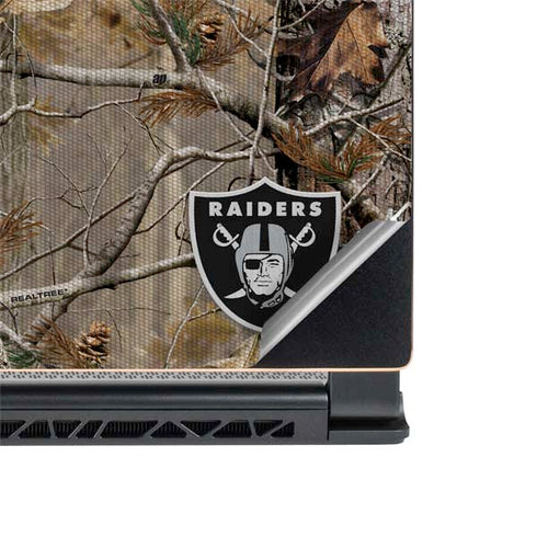 NFL Las Vegas Raiders Realtree AP Camo MSI GS65 Stealth Laptop Skin