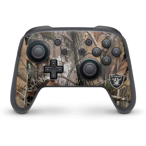 NFL Las Vegas Raiders Realtree AP Camo Nintendo Switch Pro Controller Skin