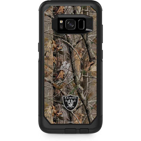 NFL Las Vegas Raiders Realtree AP Camo Otterbox Commuter Galaxy Skin