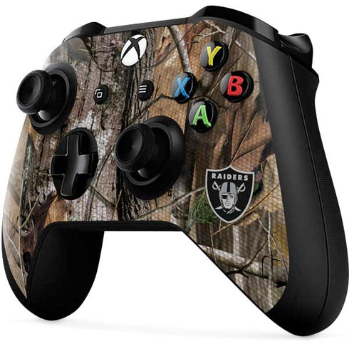 NFL Las Vegas Raiders Realtree AP Camo Xbox One X Controller Skin