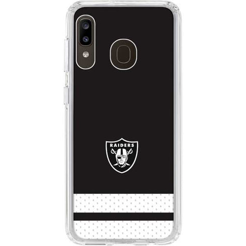 NFL Las Vegas Raiders Shutout Galaxy A20 Clear Case