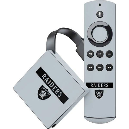 NFL Las Vegas Raiders Silver Performance Series Amazon Fire TV Skin