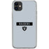 NFL Las Vegas Raiders Silver Performance Series iPhone 11 Clear Case