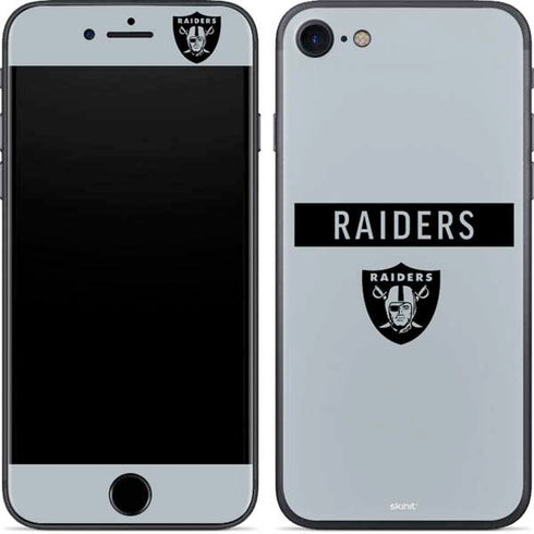 NFL Las Vegas Raiders Silver Performance Series iPhone 8 Skin
