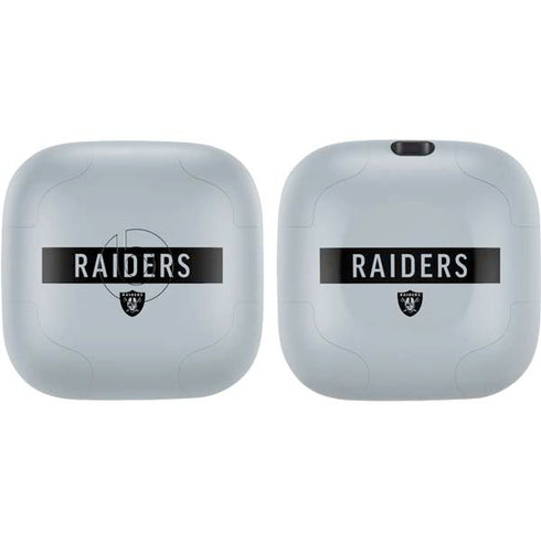 NFL Las Vegas Raiders Silver Performance Series PowerBeats Pro Skin