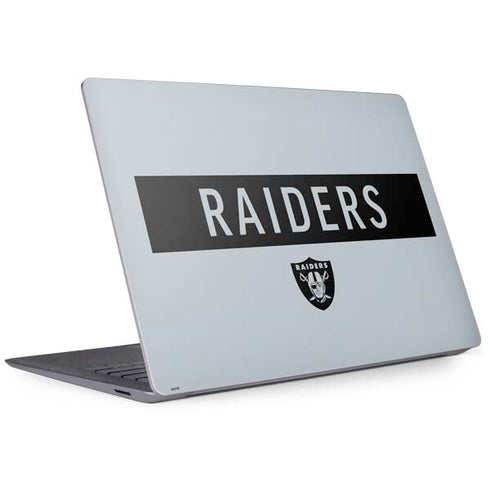 NFL Las Vegas Raiders Silver Performance Series Surface Laptop 3 13.5in Skin