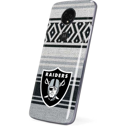 NFL Las Vegas Raiders Trailblazer Moto E5 Plus Skin