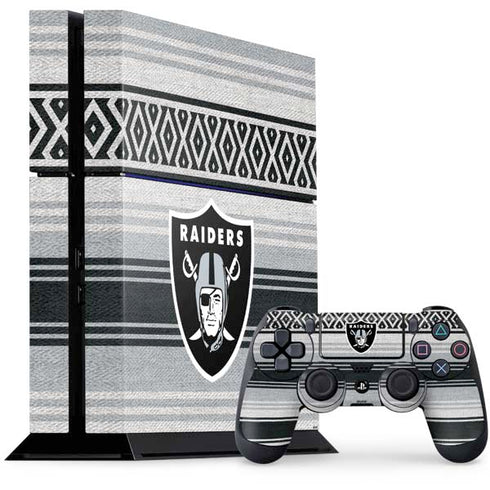 NFL Las Vegas Raiders Trailblazer PS4 Console and Controller Bundle Skin