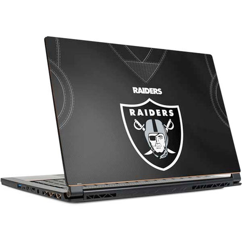 NFL Las Vegas Raiders Team Jersey MSI GS65 Stealth Laptop Skin