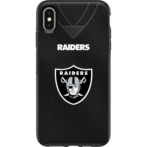 NFL Las Vegas Raiders Team Jersey Otterbox Symmetry iPhone Skin