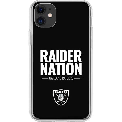 NFL Las Vegas Raiders Team Motto iPhone 11 Clear Case